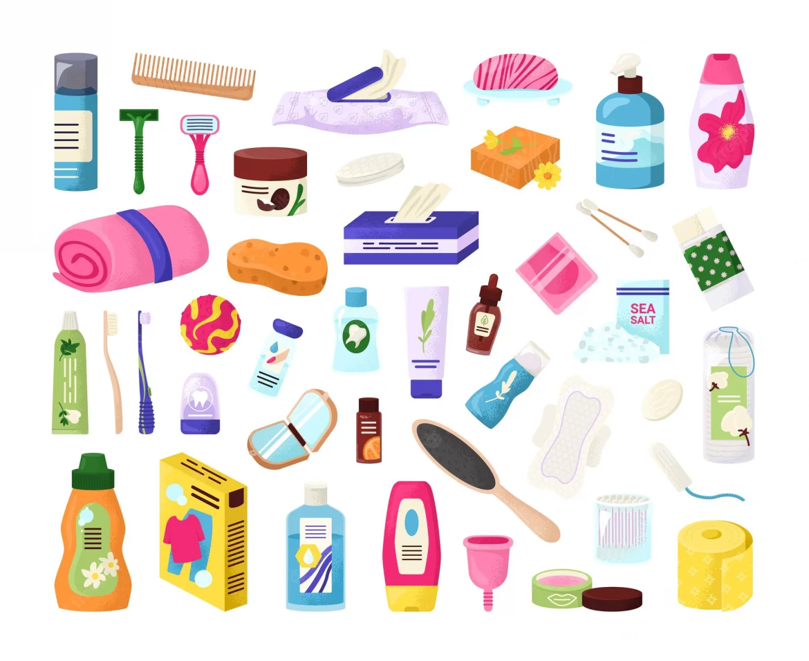 hygiene-products-elements-set_109722-2998