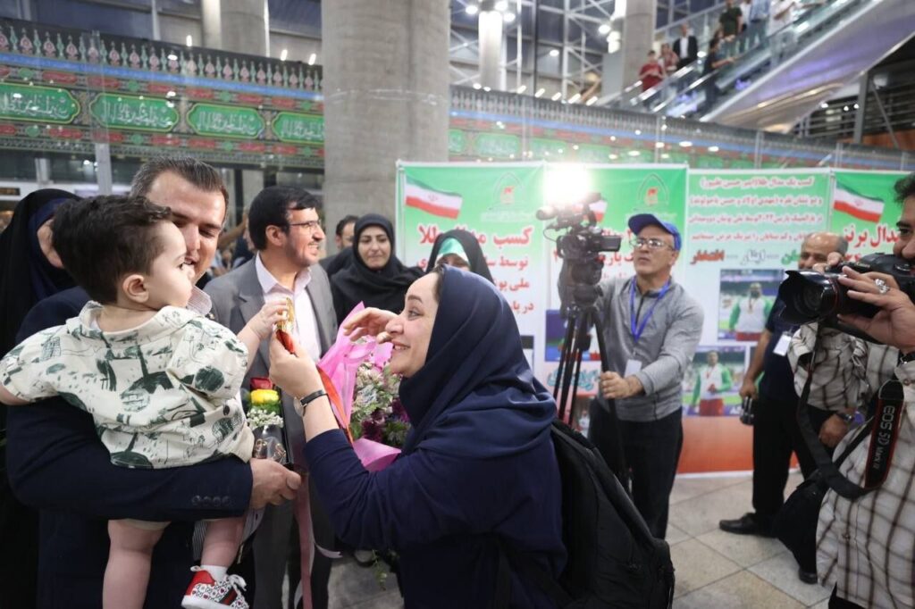 A Champion's Heart Sareh Javanmardi and her child