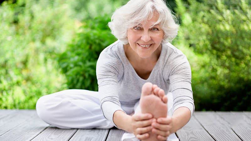 Yoga works wonders for elderly women